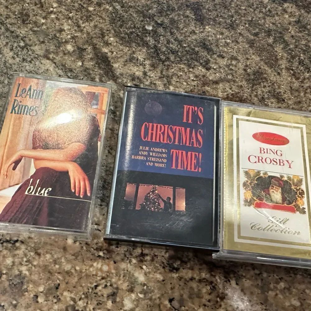 Vintage cassette player tapes